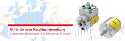 EG-Baumusterprüfbescheinigung für SIL-Drehgeber von TR verfügbar